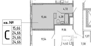 Студия квартира, вторичка, 25м2, 13/32 этаж