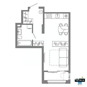 Студия квартира, вторичка, 33м2, 20/32 этаж