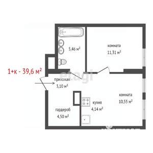 1-к квартира, вторичка, 40м2, 3/33 этаж