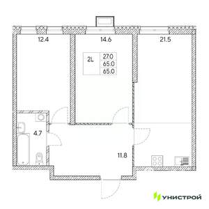 2-к квартира, вторичка, 65м2, 11/31 этаж