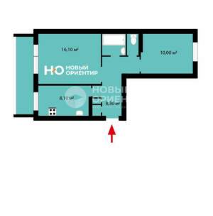 2-к квартира, вторичка, 47м2, 5/10 этаж