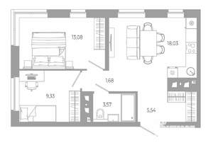 2-к квартира, вторичка, 51м2, 10/24 этаж