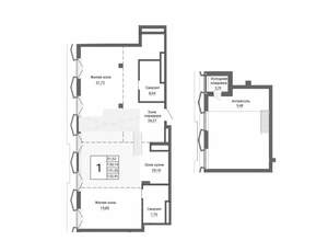 1-к квартира, строящийся дом, 130м2, 16/16 этаж