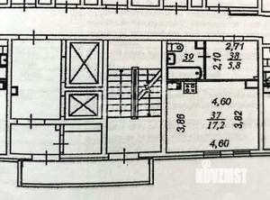 1-к квартира, вторичка, 27м2, 8/17 этаж
