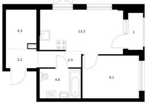 1-к квартира, вторичка, 37м2, 5/29 этаж