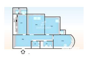 3-к квартира, вторичка, 89м2, 15/26 этаж
