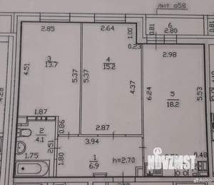 2-к квартира, вторичка, 58м2, 4/20 этаж