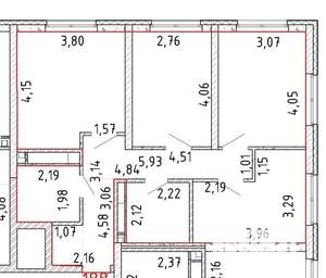 3-к квартира, вторичка, 69м2, 17/21 этаж