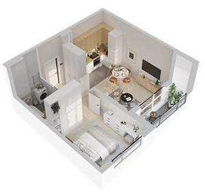 1-к квартира, вторичка, 40м2, 14/26 этаж