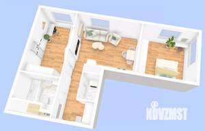 2-к квартира, вторичка, 58м2, 12/27 этаж