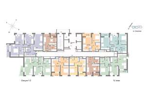 1-к квартира, вторичка, 30м2, 12/25 этаж