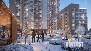 1-к квартира, строящийся дом, 38м2, 17/30 этаж