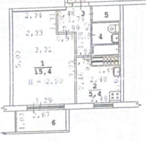 1-к квартира, вторичка, 28м2, 9/9 этаж