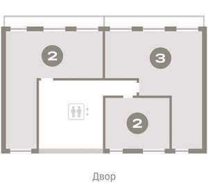 2-к квартира, вторичка, 82м2, 8/9 этаж