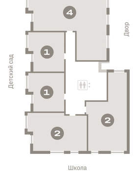 1-к квартира, вторичка, 39м2, 8/9 этаж