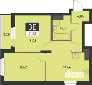 2-к квартира, вторичка, 50м2, 29/31 этаж