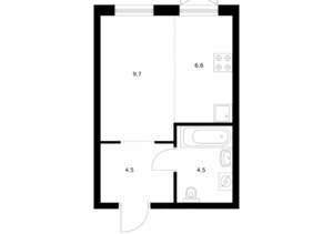 Студия квартира, вторичка, 25м2, 18/29 этаж