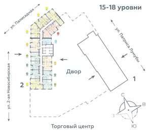 2-к квартира, вторичка, 40м2, 18/24 этаж