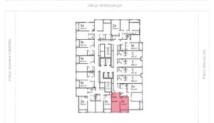 1-к квартира, вторичка, 41м2, 19/25 этаж