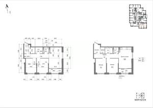 2-к квартира, вторичка, 65м2, 17/26 этаж