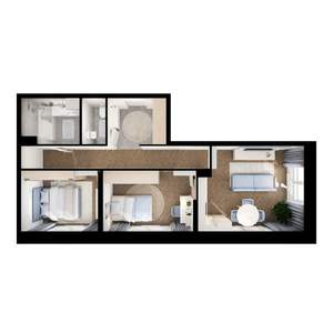 2-к квартира, вторичка, 61м2, 19/29 этаж