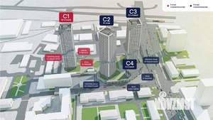1-к квартира, вторичка, 45м2, 17/33 этаж