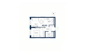 1-к квартира, вторичка, 40м2, 23/28 этаж