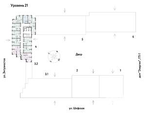 3-к квартира, строящийся дом, 48м2, 21/24 этаж