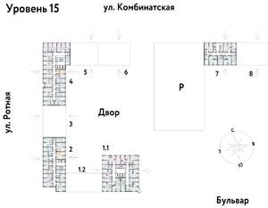 2-к квартира, строящийся дом, 30м2, 15/21 этаж