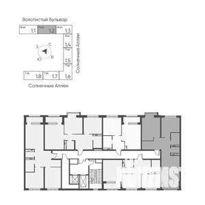 2-к квартира, вторичка, 69м2, 11/16 этаж