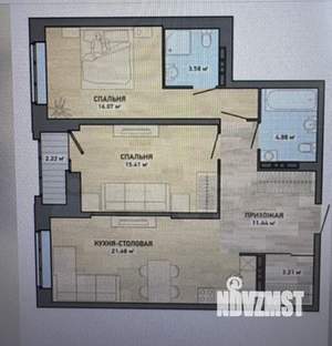 3-к квартира, вторичка, 75м2, 3/12 этаж