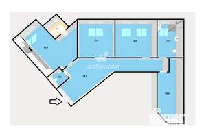 3-к квартира, вторичка, 110м2, 9/16 этаж