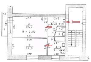 2-к квартира, вторичка, 41м2, 4/5 этаж