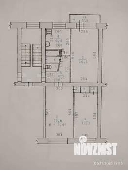 3-к квартира, вторичка, 61м2, 4/5 этаж