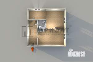 2-к квартира, вторичка, 42м2, 4/4 этаж