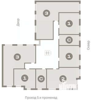 3-к квартира, вторичка, 87м2, 4/9 этаж
