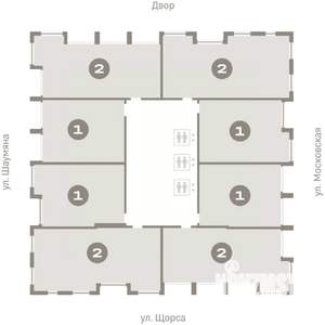 1-к квартира, вторичка, 55м2, 20/24 этаж