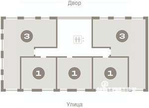 1-к квартира, вторичка, 40м2, 3/7 этаж