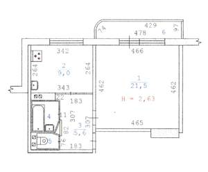 1-к квартира, вторичка, 40м2, 16/16 этаж