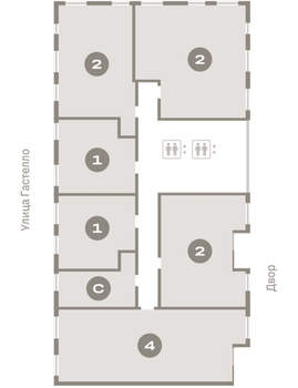 2-к квартира, вторичка, 72м2, 12/16 этаж