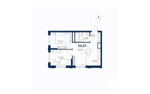 2-к квартира, вторичка, 51м2, 16/28 этаж