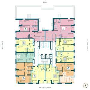 1-к квартира, вторичка, 43м2, 17/21 этаж