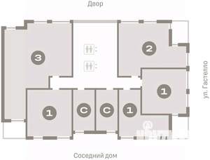 3-к квартира, вторичка, 107м2, 10/16 этаж