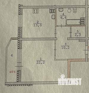 1-к квартира, вторичка, 54м2, 14/25 этаж