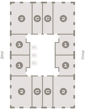 1-к квартира, вторичка, 37м2, 10/25 этаж