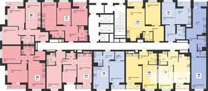 1-к квартира, строящийся дом, 42м2, 3/25 этаж