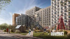 2-к квартира, строящийся дом, 44м2, 7/21 этаж
