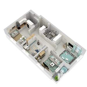 3-к квартира, сданный дом, 64м2, 14/17 этаж