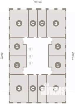 2-к квартира, вторичка, 65м2, 10/25 этаж