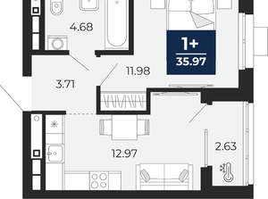 1-к квартира, вторичка, 36м2, 10/30 этаж